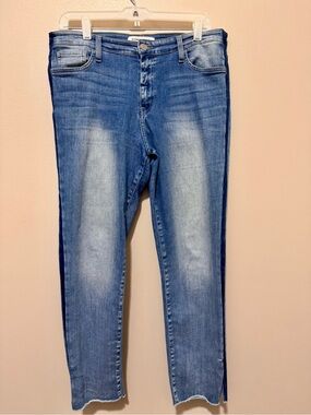 Flying Monkey Medium Blue Skinny Jeans with Faded Front